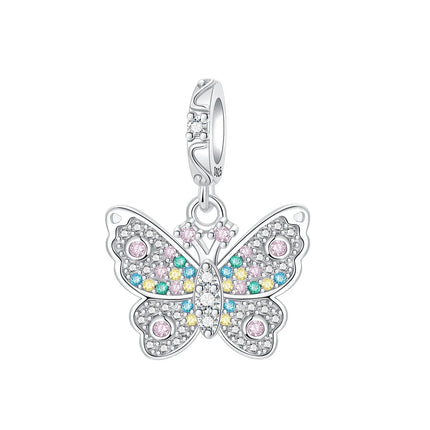 Original Charms 925 Sterling Silver Butterfly Pendant Dragonfly Flowers Bead For Women Necklace DIY Bracelet Fine Jewelry Gift