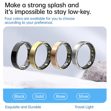 2026 Smart Ring Heart Rate Blood Pressure Monitor Health Ring 5ATM Waterproof Bluetooth Call  Men Women For Gifts