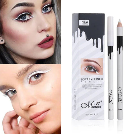 1-10Pcs New White Eyeliner Makeup Smooth Easy to Wear Eyes Brightener Waterproof Fashion Eyes Liner Pencils Eye Makeup Tool