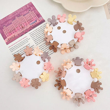 10Pc Kids Hair Claws Mini Flower Crown Princess Girl Hair Clips Cute Children Braid Hairpins Hair Accessories Barrettes Headwear