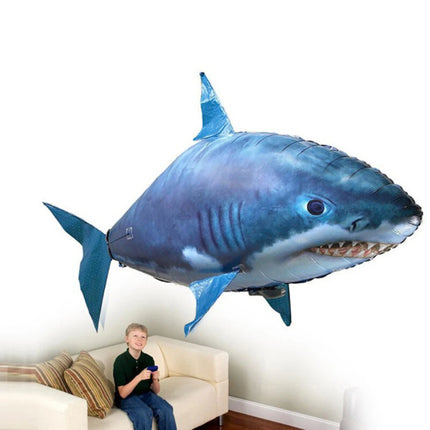 Creative Remote Control Flying Fish Shark Clownfish Electric Air Inflatable Flying Fish Party Decoration RC Animal Toy For Kids