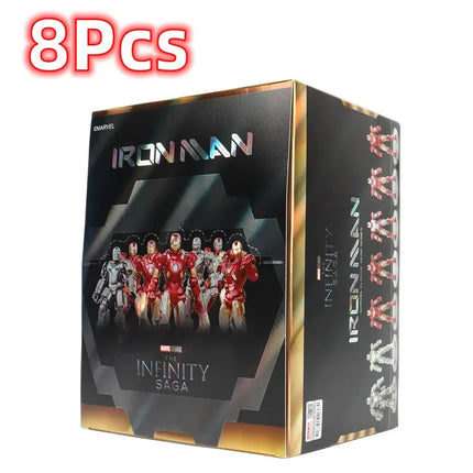 Fondjoy Marvel figure Splicing toys iron man MK1 MK2 MK3 MK4 MK5 MK6 MK7 Action figure model Birthday gift for children