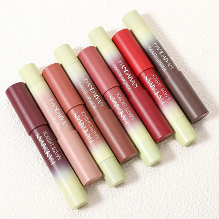 Lipliner Lip Liner Waterproof 8 Color Matte Crayon High Color Rendering Waterproof Cup Free Lipstick Tubular Lipliner Lasting