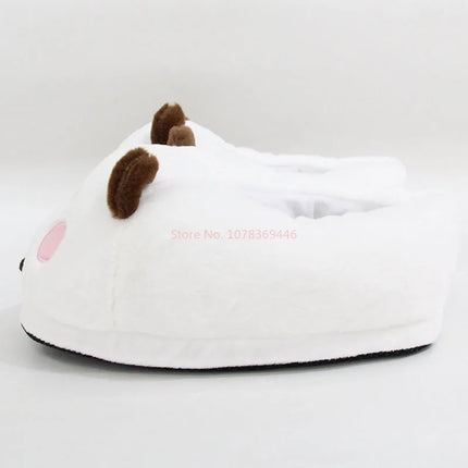 New Panda Bubu And Yier Plush Slippers Cartoon Panda Indoor Couple'S Warm Cotton Slippers Autumn And Winter Gift