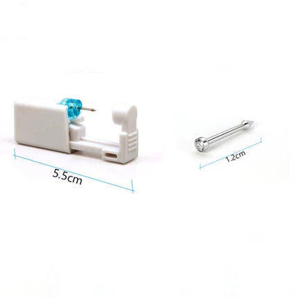 1PC Disposable Sterile Ear Piercing Unit Cartilage Tragus Helix Piercing Gun NO Pain Piercer Tool Machine Kit Stud Body Jewelry