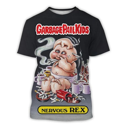 Cartoon Garbage Pail Kids Graphic T-shirts 3D Print Kid Anime Tees Fashion Men Women Short Sleeve O-Neck Tshirt Harajuku Y2k Top