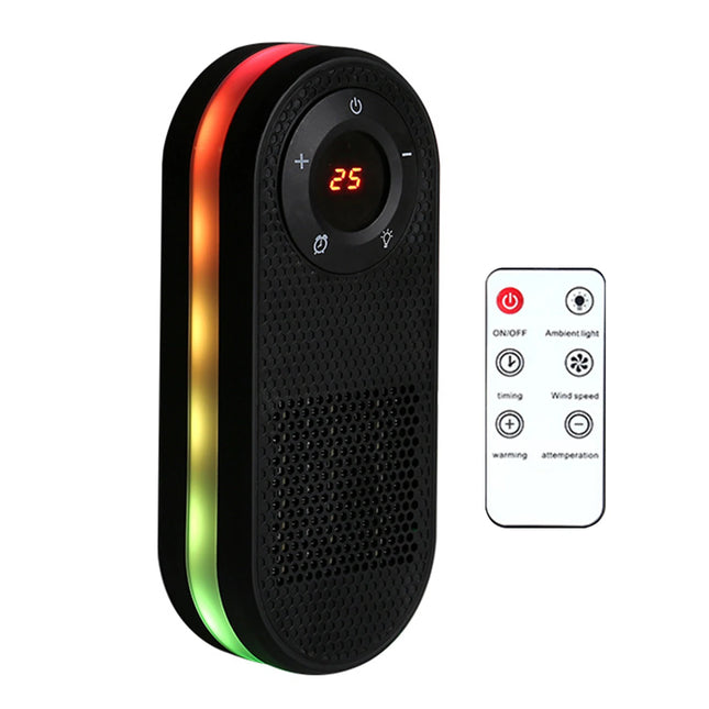 500 to 1000W Electric Heater Plug in Wall Space Heater With Timer Warmer Machine with Night Light Fast Heating For Home Office