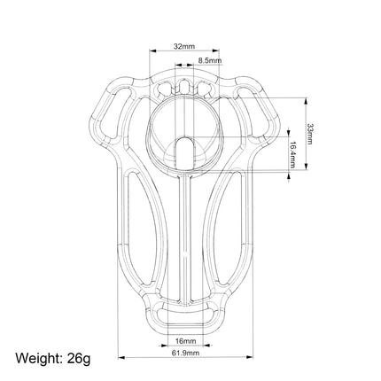 MK7 Ultralight 3D printing Male Chastity Clip Lower Body Bondage Cock Lock Sex Change Device for Men Fetish