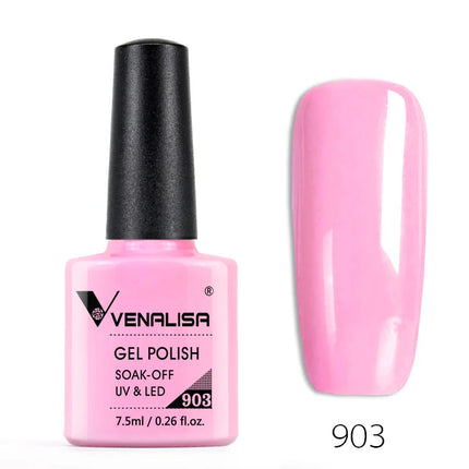 Venalisa Nail Gel Polish Semi Permanent Salon Quality TPO Free Glitter 7.5ml Soak off UV LED Nail Gel Varnish