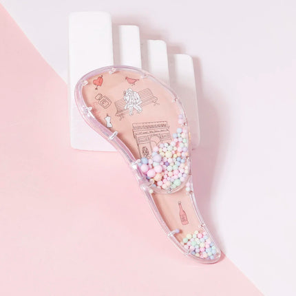 portable anti-static cartoon comb massage hair brush massage hair brush comb salon accessories Special for real hair wigs