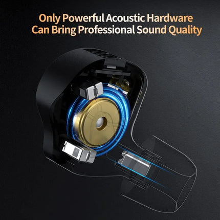 KZ ZS12 PRO X In Ear Wired Earphones 1DD 5BA Hybrid Drive HIFI Powerful Bass Music Headphones Sport Noise Cancelling Earbuds