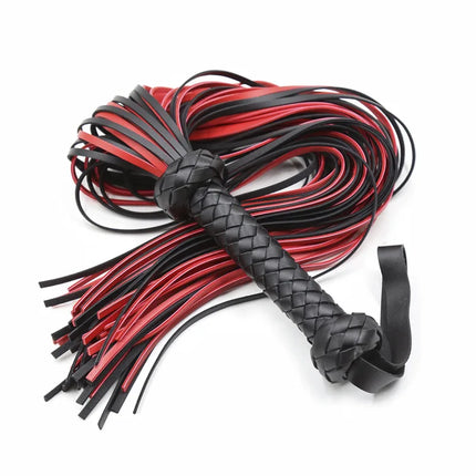 PU Leather Flogger Frisky Imprint Spanking Paddle Beat Submissive Sex Play Horse Crop Training Whip For Equestrian Riding Bat
