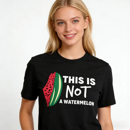 This Is Not A Watermelon T-Shirt Palestine Collection Palestine Flag Shirt Men Women Unisex Cotton Tops Peaceful Sweatshirt