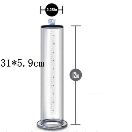Acrylic Penis Pump Dick Trainer Penis Enlarger Male Spa Penis Enlargement Penis Pump Cock Extender For Men Glans Adults Sex Toy