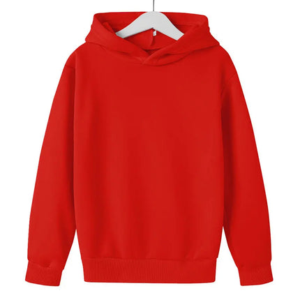 Solid color Children's Hoodies Clothing 3-12 year Boy Girls Casual Toddle tops Coat Spring Autumn Sweatshir White, Black, Red