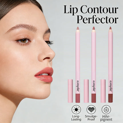 3 Colors Lipliner Waterproof Natural and Long-Lasting Color Matte Rose Pink Lipliner Lip Liner Contour Sexy Lip Makeup for Women