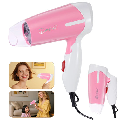Hatteker 2600W Foldable EU Hair Dryer Electric High-Power Household with 2 Wind Temperature Settings And Negative Ion Hair Care