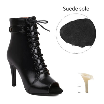 Women's Dance Shoes Ladies Latin Ballroom Dance Boots   Dance Shoes Boots Girls Sexy Stiletto Heels Fashion Salsa Party  Shoes