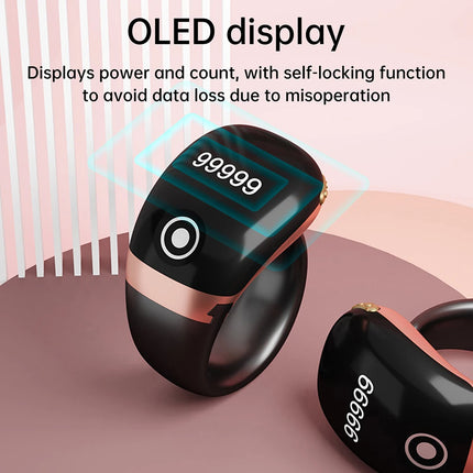 S7Pro Bluetooth Electronic Counter APP Control Monitor Smart Tasbih Tally Finger Counter Muslims Tasbeeh Zikr Ring
