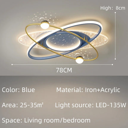 Modern LED Chandelier Light Luxury Starry Sky Home Decor Living Children's Room Bedroom Lamp Indoor Lighting Kids’ Pendant Ligh