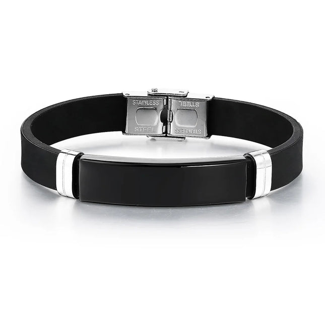 Men's Bracelet Twist Braid Leather Rope Bracelets For Men Stainless Steel Hiphop Rock Fashion Jewelry Accessories Wholesale