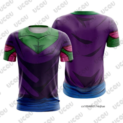 2026 Japanese Anime Dragon Ball 3D Print Men's Cosplay T-shirt Summer Short Sleeved Jersey Tees Quick Dry Sports Kids/Adult Tops