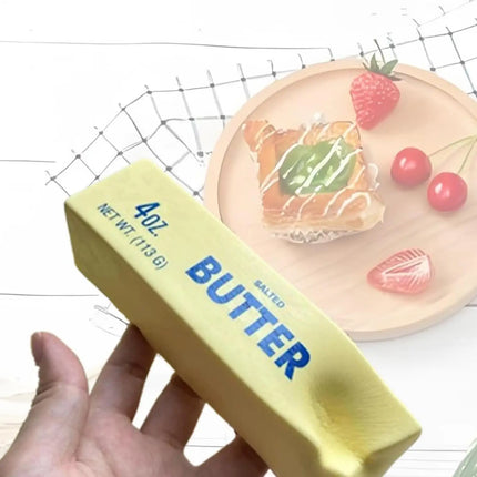 Fidget Squeeze Toy Butter Stick Slow Rise Squeeze Toys Realistic Sticky Butter Soft Fake Food Scented Sensory Fidget Toys