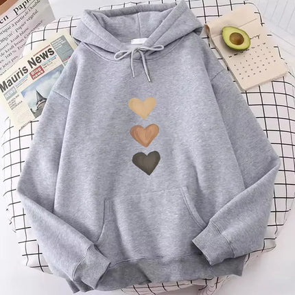 Casual Love Heart Print Hoodies Spring Autumn Winter Casual Hoodies Sweatshirts Men Women Graphic Hoodie Sweatshirt