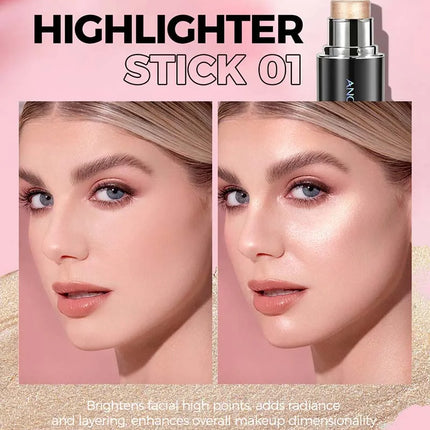 Highlighter Contouring Stick Blush Makeup Concealer Natural Brighten Face Bronzer Shading Stick glitter Highlighter Rubor Rouge