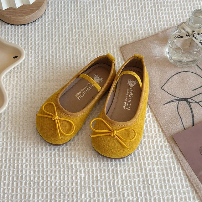 Kids Ballet Flats for Girls with Cute Bowtie and Colorful Options Non-Slip Soft Sole Toddler Dance Practice Flats Elegant spring