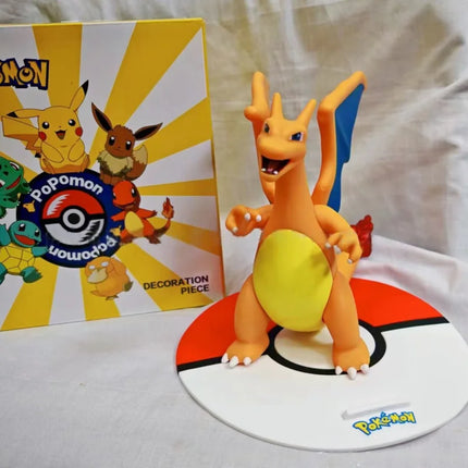 Pokemon Large Figure Squirtle Pikachu Charmander Eevee Collectible Figurine Ornament Youth Toy Birthday Gift For Fans Collectors
