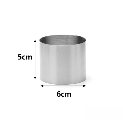 Stainless Steel Circle Cake Ring Mold for Baking 5-11cm Mousse Cake Round Cookie Cutters DIY Party Kitchen Baking Cakes Tools