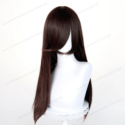 60cm Long Straight Cosplay Synthetic Wig With Bangs Golden Yellow Green Blonde Purple Heat Resistant Hair Anime Wigs + Wig Cap