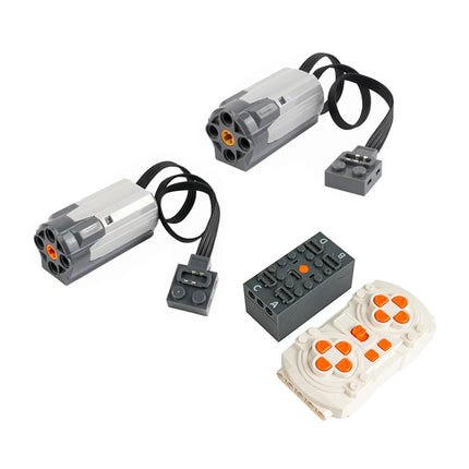MOC Bluetooth Remote Control Set with Rechargeable Battery Box Programmable M Motor for Technical-Compatible Building Blocks DIY