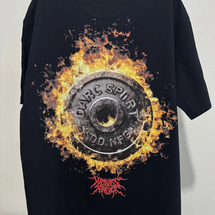 NEW Men's T-shirt Gym Fitness Male Training Workout Tee Top Short Sleeve Cotton Comfort Streetwear Oversized Shirts Men Clothes