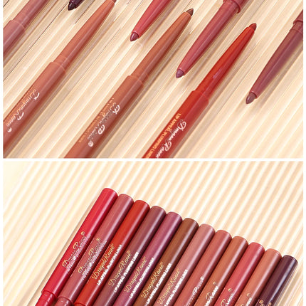 Matte Lip Liner, Three-Dimensional, Delicate and Smooth, a Must-Have for Beginners, Non-Stick, Outlines the Lip Shape, Delicate, Waterproof, Easy to Apply, Versatile for Daily Use