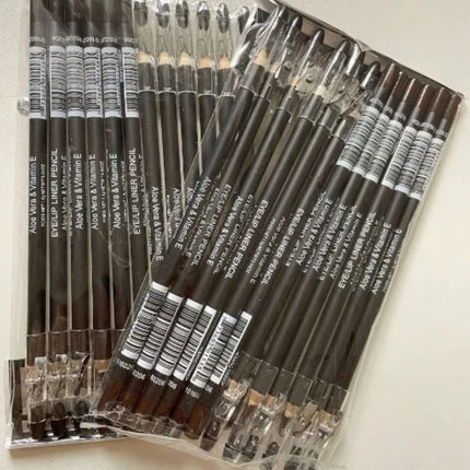 Hot Sale Fashion Pro Makeup Black Brown Eyeliner Eyebrow Pencil Waterproof Lasting Eye Liner Eye Brow With Pen Sharpener Tool