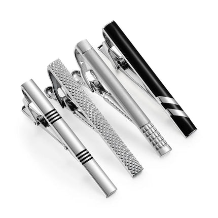 Minimalist Tie Clip For Men Tie Clip To Man Shirt Business Party Gift Box Jewelry Men's Cuff Luxury Man Fashion Cufflinks Lawyer