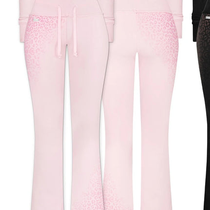 Streetwear Y2k Pink Leopard Print Sports Suit Women Gothic Punk Graffiti Slim Zipper Hoodie Fashion Sexy High Waisted Sweatpants