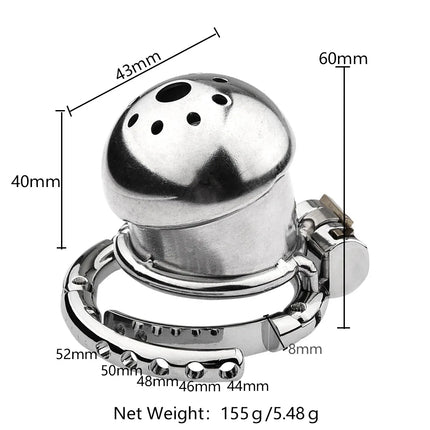 Adjustable Snap Ring Male Chastity Device Metal Cock Cage Slave BDSM Sex Toys for Men Penis Urethral Lock Adult Chastity Belt