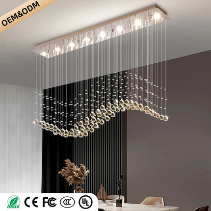Modern Pendant Ceiling Lamps Suspension Lighting Living Room Pendant Lamp for Kitchen Over the Table Crystal Chandelier Pendants