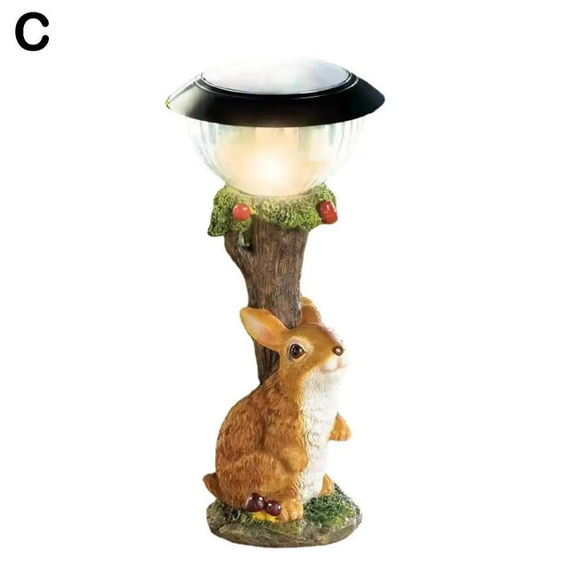 Solar Lamp for Cat and Dog, Dog, Rabbit Creativity, Statue Window Animal Light Decoration Climbing Decor, Garden, Home Room, S0E5