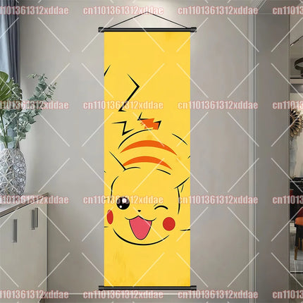 Pokémon Anime Theme Poster Scroll Painting Eevee Squirtle Charmander Pikachu Bulbasaur Photography Background Wall Friend Gift