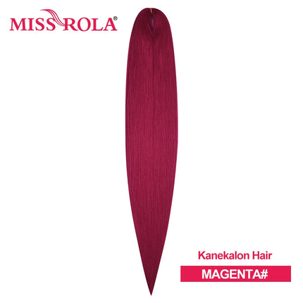Miss Rola Synthetic Wholesale Bulk 6 Pieces 30Inch 28Inch 26Inch Pre Stretched Jumbo Braiding Hair Kanekalon EZ Twist Braid Hair