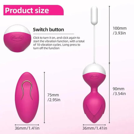 2026 New Upgrade Wireless Remote Control Vaginal Ball Vibrator 10 Speeds Kegel Ball Vibrating Eggs G Spot Stimulator Vibrators