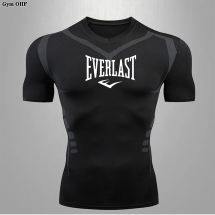 Men's Fit T-shirt Heat Dissipation Tight Fitting Skin-Friendly Athletic Compression Fitness Tee Ultra Thin Quick-drying GYM Tops