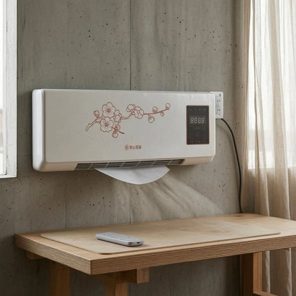 Indoor Cooling and Heating Unit Digital Control Panel Wall-Mounted Air Conditioner Air Conditioner Heater Combo Front Grille