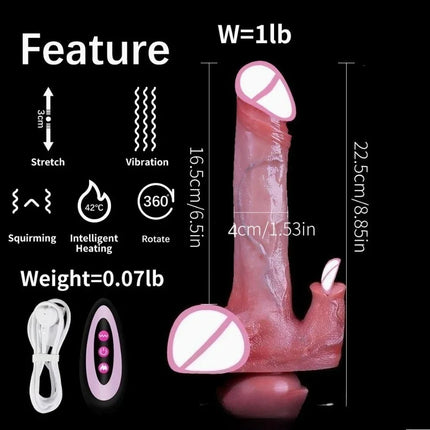 Adult Supplies Double Head Tongue Licking Vibration Remote Control Massager Adult Sex Toys Women Vibrator for Orgasm Stimulator