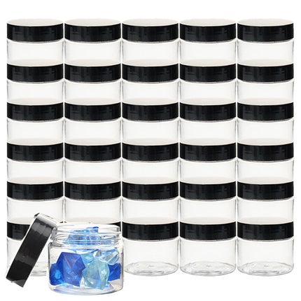 30/50/100pcs 50g Plastic Cosmetics Jar Makeup Box Travel Face Cream Bottle Container Empty Makeup Jar Pot Refillable Bottles