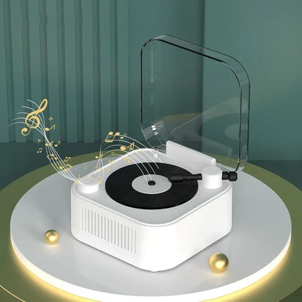 Retro Bluetooth Speaker Portable Vintage CD Player Design Bluetooth Soundbar Hifi MP3 Music Player Support TF Card U Disk AUX